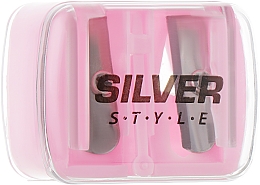Kup Podwójna temperówka do kredek kosmetycznych, różowa - Silver Style