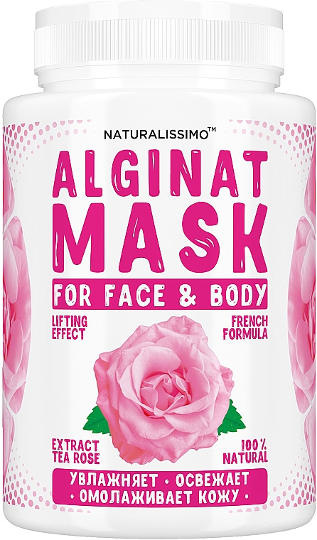 Maska alginianowa z różą - Naturalissimo Tea Rose Alginat Mask — Zdjęcie N1