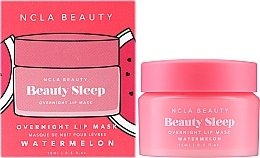 Maska do ust na noc - NCLA Beauty Beauty Sleep Overnight Lip Mask Watermelon — Zdjęcie N2