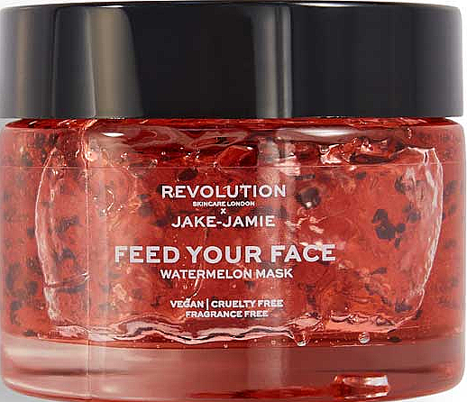 Nawilżająca maseczka do twarzy Arbuz - Revolution Skincare Hydrating mask x Jake-Jamie Feed Your Face — Zdjęcie N1