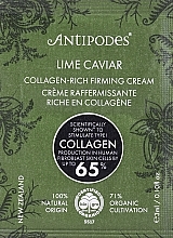 Ujędrniający krem do twarzy - Antipodes Lime Caviar Collagen-Rich Firming Cream (próbka) — Zdjęcie N1