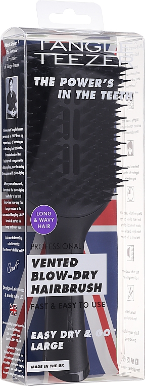 Szczotka do włosów - Tangle Teezer Easy Dry & Go Large Black — Zdjęcie N2