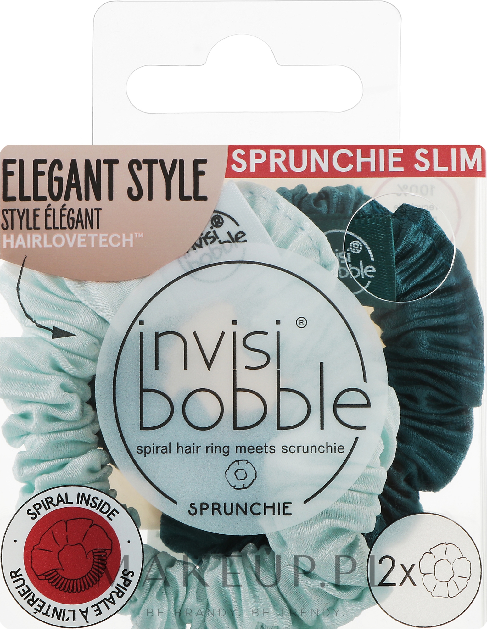 Gumki do włosów - Invisibobble Sprunchie Slim Cool as Ice — Zdjęcie 2 szt.
