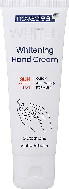 Wybielający krem do rąk - Novaclear Whiten Whitening Hand Cream — Zdjęcie N1