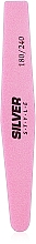Dwustronny pilnik, 180/240, SNF-051/2, różowy - Silver Style — Zdjęcie N1