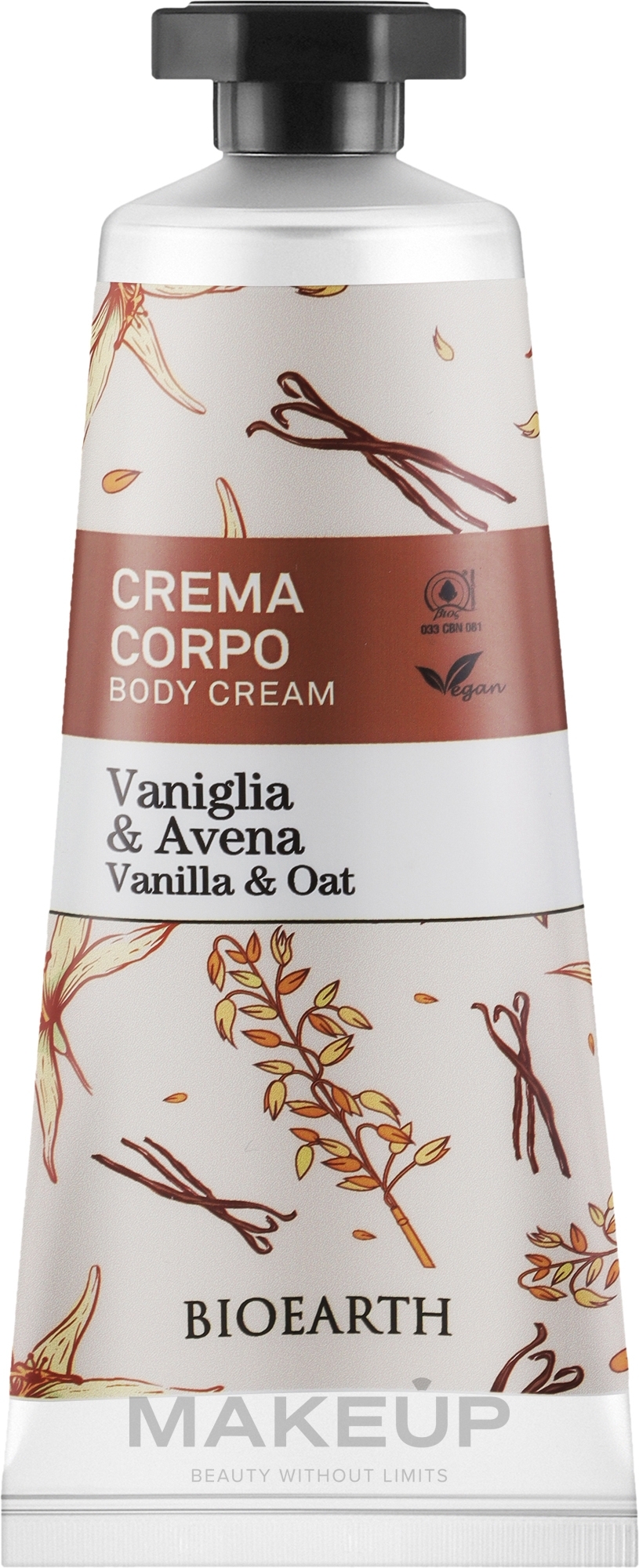 Krem do ciała Wanilia i owies - Bioearth Family Vanilla & Oat Body Cream — Zdjęcie 75 ml