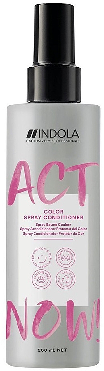 Odżywka w sprayu do włosów farbowanych - Indola Act Now! Color Spray Conditioner — Zdjęcie N1