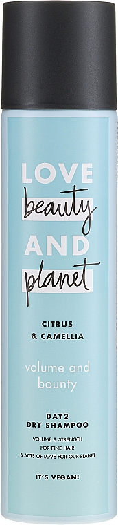Suchy szampon do włosów cienkich Cytryna i kamelia - Love Beauty & Planet Citrus & Camellia Dry Shampoo — Zdjęcie N1
