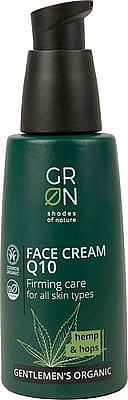 Krem do twarzy z olejem konopnym i koenzymem Q10 dla mężczyzn - GRN Gentlemen's Organic Q10 Hemp & Hop Face Cream — Zdjęcie N1