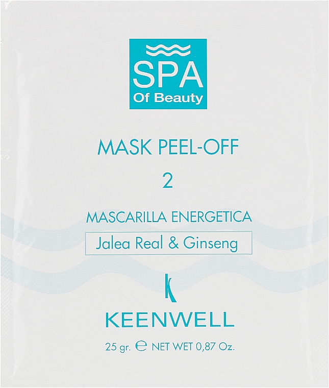 Maska Energy Spa nr 2 - Keenwell SPA Of Beauty Mask Peel-Off 2 — Zdjęcie N1