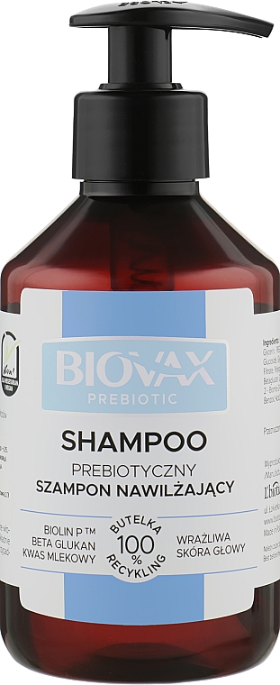 Nawilżający szampon do włosów - Biovax Prebiotic Moisturising Hair Shampoo