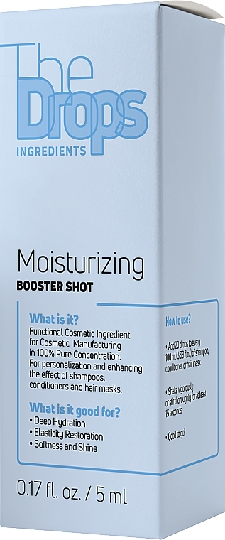 Kompleks nawilżający do włosów - Pharma Group Laboratories The Drops Moisturising Booster Shot — Zdjęcie N2