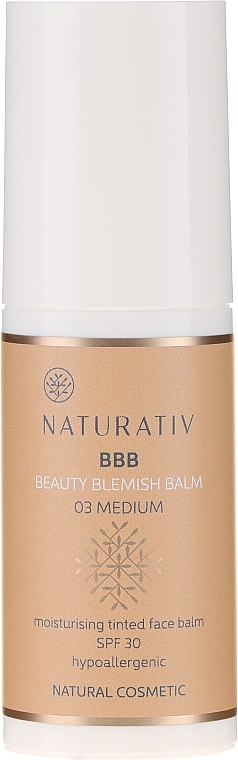 Nawilżający krem BB w płynie SPF30 - Naturativ Beauty Blemish Balm — Zdjęcie N3