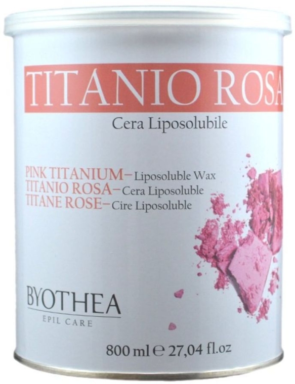 Rozpuszczalny w tłuszczach wosk do depilacji Różowy tytan - Byothea Titano Rosa Cera Liposolubilc — Zdjęcie N1