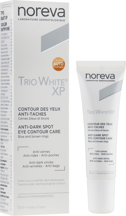 Preparat do skóry wokół oczu przeciw przebarwieniom - Noreva Laboratoires Trio White XP Anti-Dark Spot Eye Contour Care