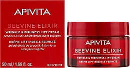 Ujędrniający, liftingujący krem ​​przeciwzmarszczkowy o bogatej konsystencji - Apivita Beevine Elixir Wrinkle & Firmness Lift Cream Rich Texture — Zdjęcie N2