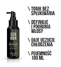 Chłodzący tonik do stylizacji włosów dla mężczyzn - Sebastian Professional SEB MAN The Cooler — Zdjęcie N2