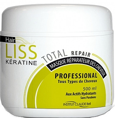 PRZECENA! Naprawcza maska do włosów z keratyną - Institut Claude Bell Hairliss Keratin Repair Mask * — Zdjęcie N1