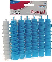 Kup Wałki do włosów, spiralne, 9464, niebieskie + białe, 12 szt. - Donegal