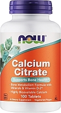 Kup Cytrynian wapnia, 100 szt. - Now Foods Calcium Citrate