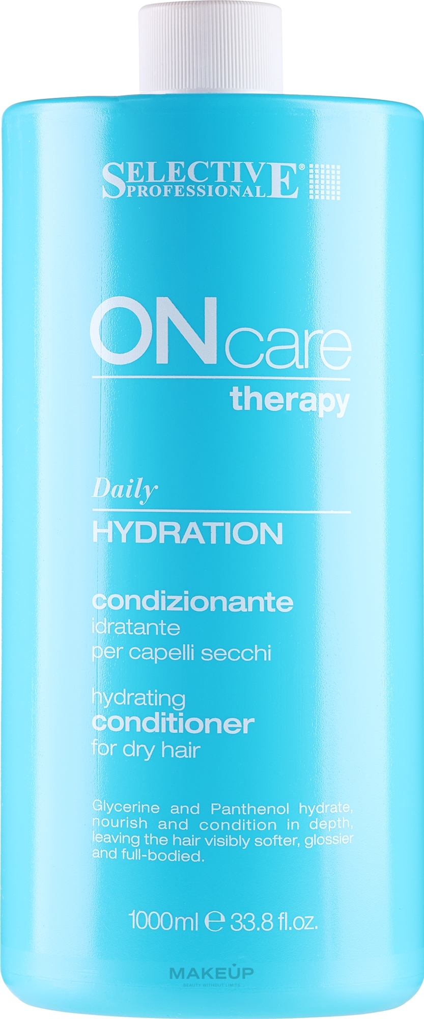 Nawilżająca odżywka do włosów - Selective Professional On Care Therapy Hydration Conditioner  — Zdjęcie 1000 ml