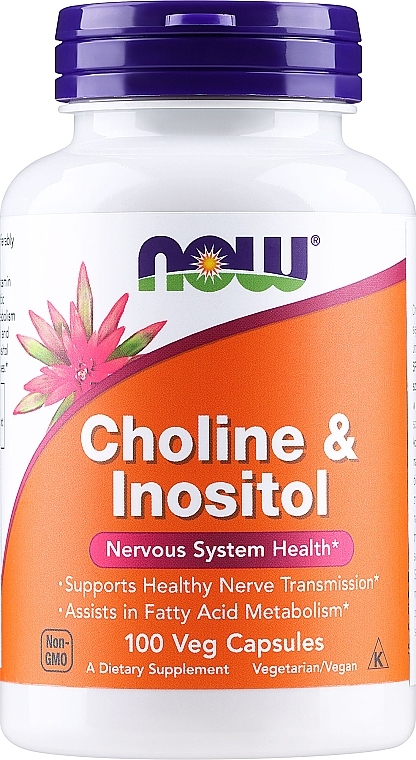 Suplement diety Cholina i inozytol - Now Foods Choline & Inositol — Zdjęcie N1