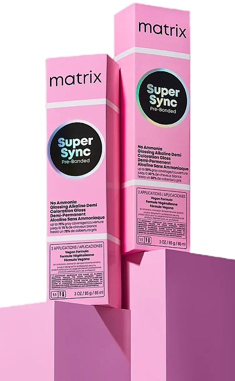 Toner do włosów bez amoniaku - Matrix Super Sync Pre-Bonded — Zdjęcie N2