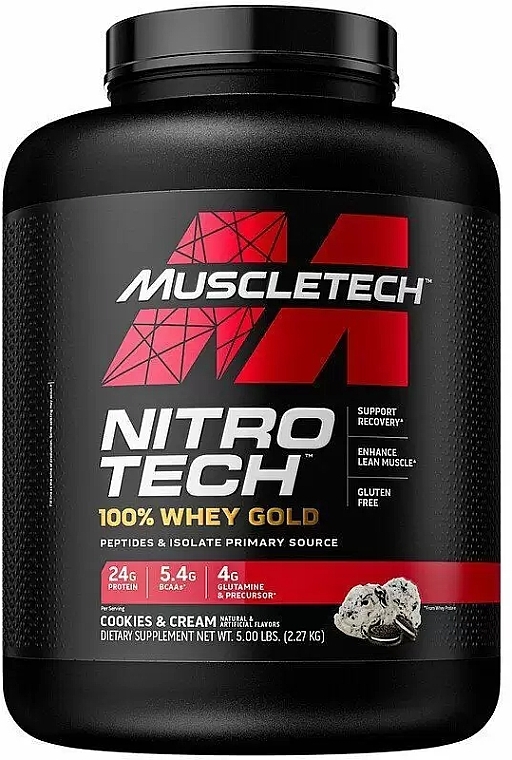 Białko serwatkowe Ciastka z kremem - Muscletech Nitro Tech Whey Gold — Zdjęcie N1