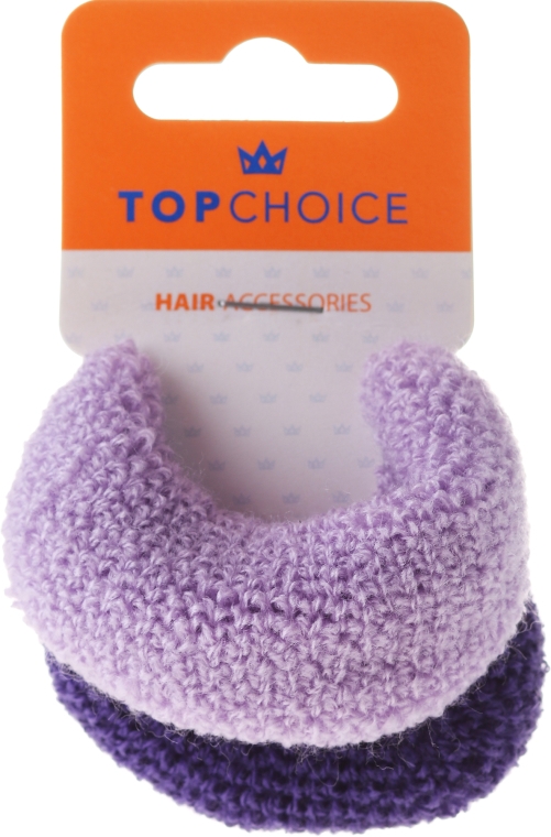 Gumki do włosów, fioletowe mix - Top Choice — Zdjęcie N1