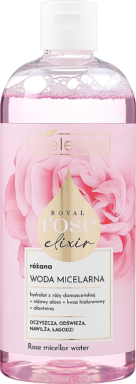 PRZECENA! Różana woda micelarna - Bielenda Royal Rose Elixir Rose Micellar Water * — Zdjęcie N1