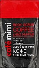 Kup PRZECENA! Peeling do ciała Kawa i czerwona papryka - Cafe Mimi Body Scub Coffee & Red Pepper *