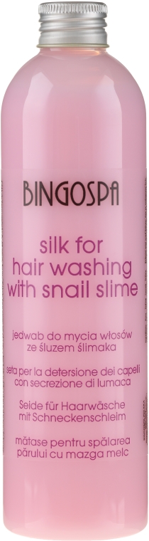 Jedwab do mycia włosów ze śluzem ślimaka - BingoSpa Silk For Hair Washing With Snail Slime