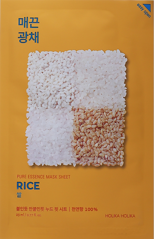 PREZENT! Ryżowa maseczka na tkaninie - Holika Holika Pure Essence Mask Sheet Rice — Zdjęcie N1