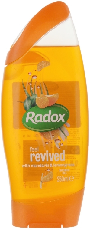 Pobudzający żel pod prysznic Mandarynka i trawa cytrynowa - Radox Feel Revived Shower Gel