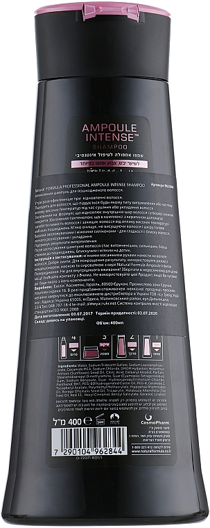 Szampon o działaniu rewitalizującym do włosów suchych i zniszczonych - Natural Formula Ampoule Intense Shampoo — Zdjęcie N2