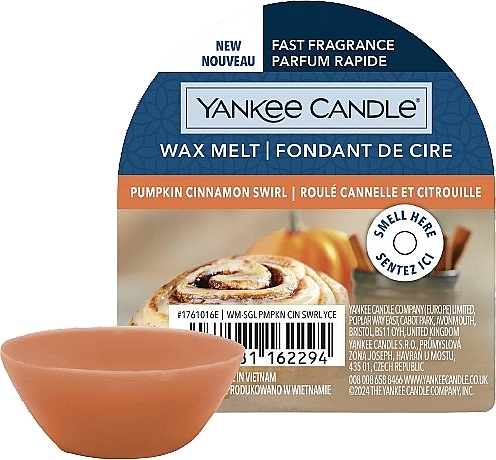 Wosk zapachowy - Yankee Candle Wax Melt Pumpkin Cinnamon Swirl — Zdjęcie N1