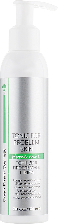 Tonik do twarzy dla skóry problematycznej - Green Pharm Cosmetic Tonic For Problem Skin PH 3,0 — Zdjęcie N1