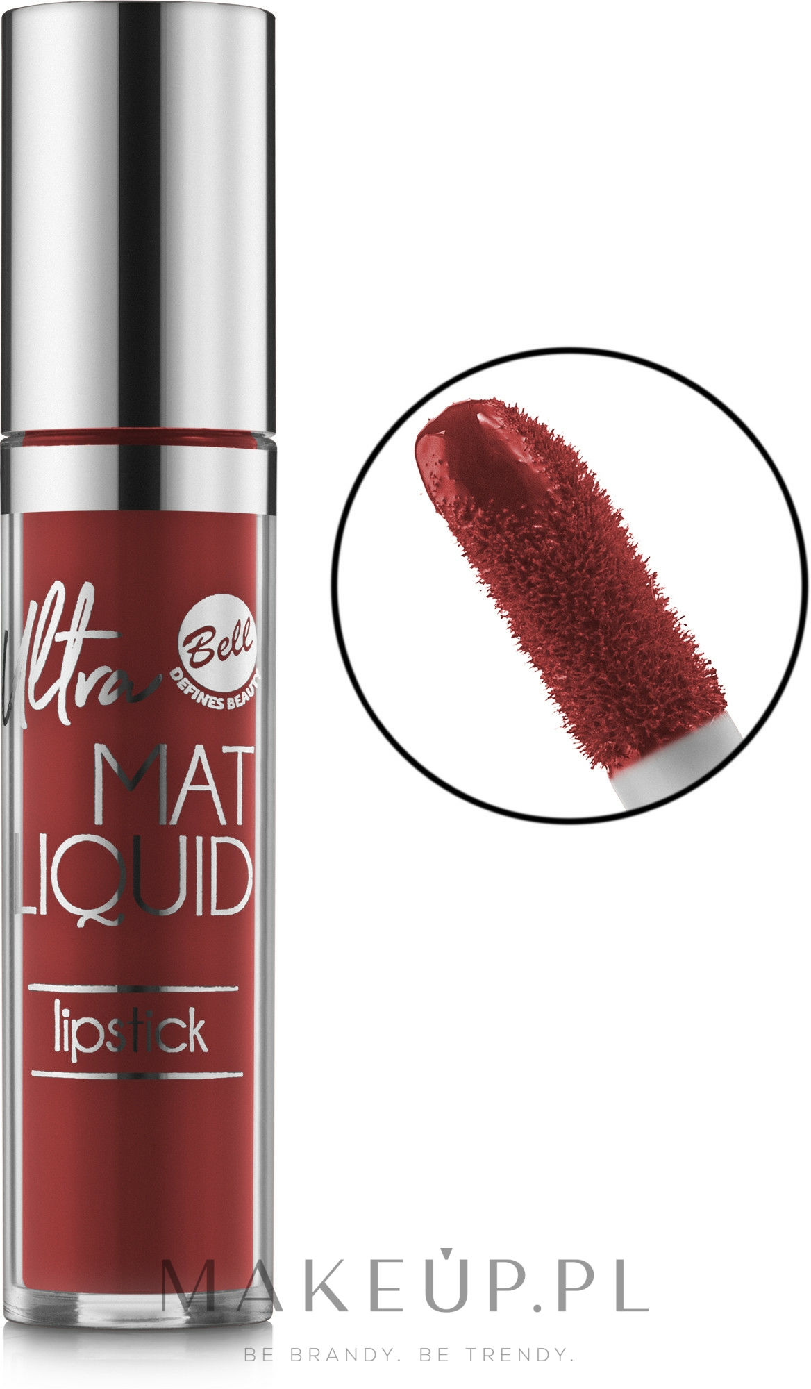 Matowa szminka w płynie do ust - Bell Ultra Mat Liquid Lipstick — Zdjęcie 05 - Stage Red