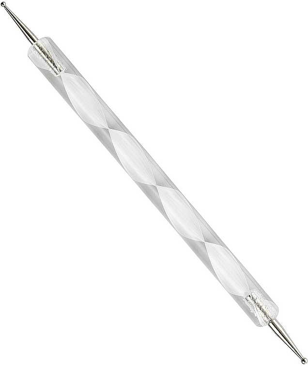 Sonda do zdobienia paznokci, z plastikowym uchwytem, biała - Peggy Sage Marbling Tool — Zdjęcie N1