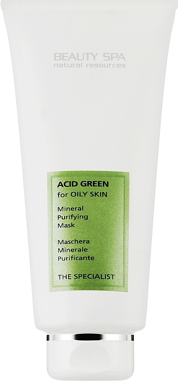 Maska zabiegowa Kwaśna zieleń 3 w 1, do cery tłustej i problematycznej - Beauty Spa Purity Acid Green Mask — Zdjęcie N1