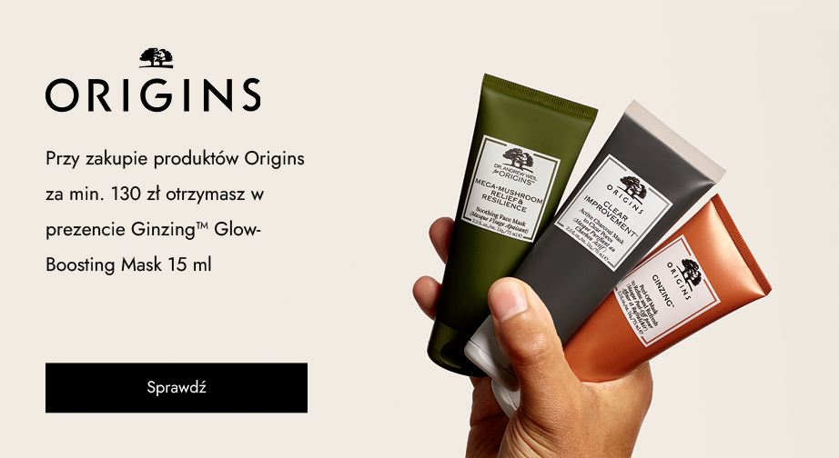 Przy zakupie produktów Origins za min. 130 zł otrzymasz w prezencie Ginzing™ Glow-Boosting Mask 15 ml.