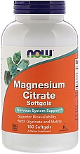 Kapsułki Cytrynian Magnezu - Now Foods Magnesium Citrate Softgels — Zdjęcie N2