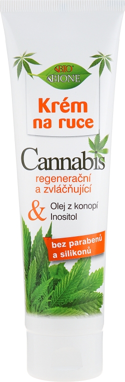 Krem do rąk z olejem konopnym - Bione Cosmetics Cannabis Hand Cream — Zdjęcie N1