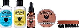 Zestaw do pielęgnacji brody - Golden Beards Starter Beard Kit Toscana (balm/60ml + oil/30ml + shm/100ml + cond/100ml + brush) — Zdjęcie N2