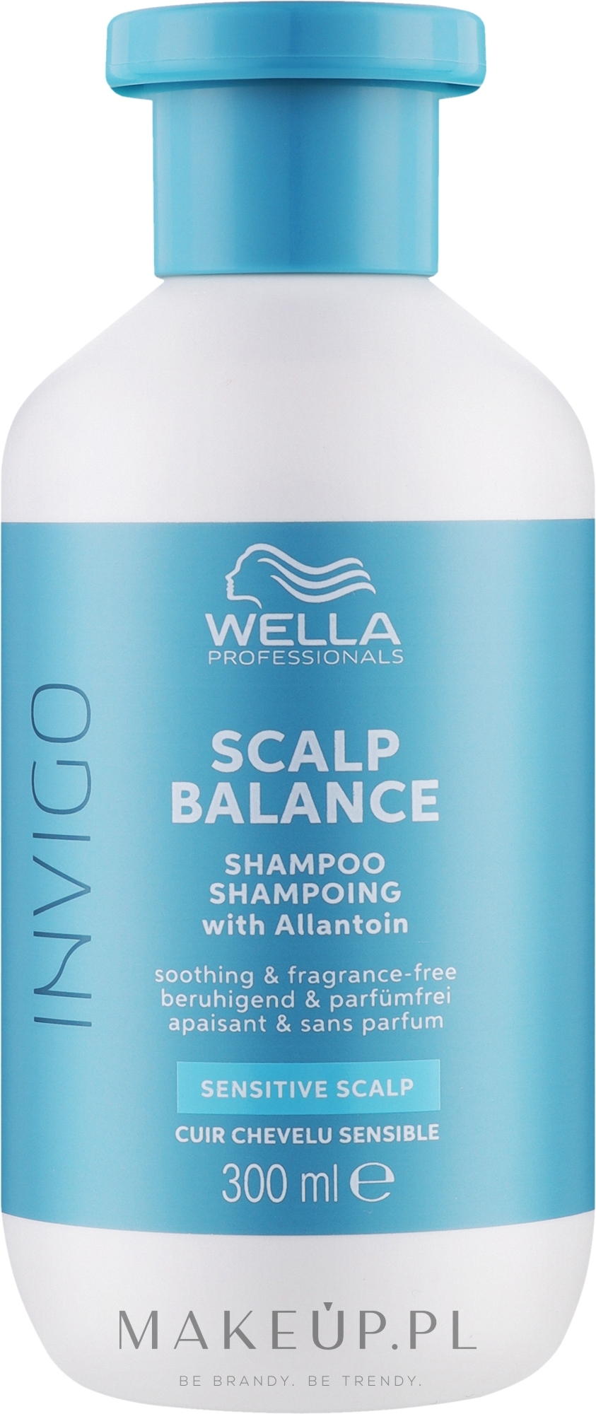Delikatny szampon z alantoiną do wrażliwej skóry głowy - Wella Professionals Invigo Balance Senso Calm Sensitive Shampoo — Zdjęcie 300 ml