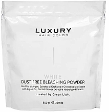 Rozjaśniający puder, biały - Green Light Luxury Hair Color White Dust Free Bleaching Powder — Zdjęcie N1