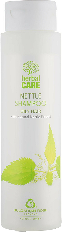 Szampon z ekstraktem z pokrzywy do włosów przetłuszczających się - Bulgarian Rose Herbal Care Nettle Shampoo — Zdjęcie N1