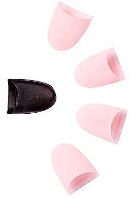 Klipsy do usuwania lakieru hybrydowego - Kiss Quick Soak Off Removal System (10 caps + 20 foam pads) — Zdjęcie N2