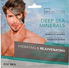 Kup Nawilżająco-odmładzająca maska do twarzy dla mężczyzn z minerałami z Morza Martwego i węglem aktywnym - IDC Institute Deep Sea Minerals Hydrating & Rejuvenating Mask for Men