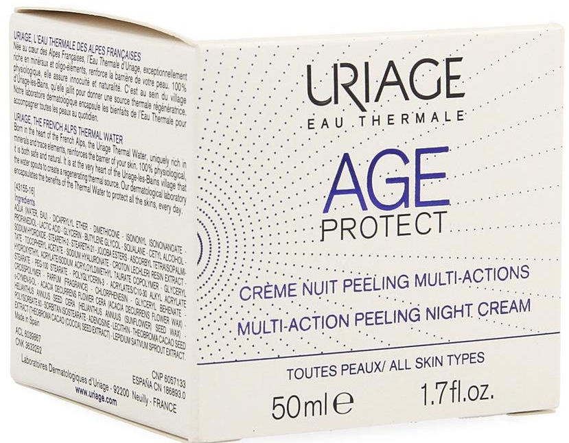 Multifunkcyjny krem peelingujący do twarzy na noc - Uriage Age Protect Multi-Action Peeling Night Cream  — Zdjęcie N2